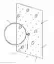 Fig. 01 - Climbing wall with rotatable obstacles