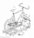 Fig. 02 - Bicycle trainer permitting steering and tilting motion