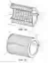 Fig. 03 - Filter element comprising two offset outlets in communication with filter inner space, as well| as corresponding housing