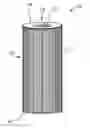 Fig. 01 - Filter element with endcap having rigid reinforcing member