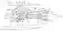 Fig. 01 - Turbojet engine with thrust take-up means on the inter-compressors case
