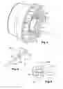 Fig. 04 - Turbojet engine with thrust take-up means on the inter-compressors case