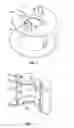 Fig. 04 - Cable spool re-orientation device for a wall box