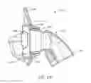 Fig. 43 - AN ELBOW ASSEMBLY OF A PATIENT INTERFACE, AN ANTI-ASPHYXIA VALVE FOR AN ELBOW ASSEMBLY AND A CONNECTOR