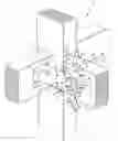 Fig. 01 - Connection device for fastening two elements, in particular for building construction