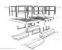 Fig. 01 - Collapsible Pontoon Boat Frame Utilizing Snap Buttons