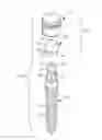 Fig. 01 - METHOD FOR CORRECTING A DENTAL PROSTHETIC MOUNTED UPON AN ANGULARLY-OFFSET INSTALLED ONE-PIECE MINIATURE DENTAL IMPLANT