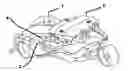 Fig. 01 - FORWARD TILTING PROTECTIVE CANOPY TOP FOR THREE-WHEELED VEHICLES AND AUTOCYCLES