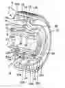 Fig. 01 - Assembly for an epicyclic reduction gearset comprising at least one satellite bearing comprising lubrication means