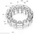 Fig. 01 - Motor stator insulator with rotatable wings