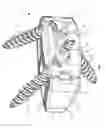 Fig. 02 - Interbody spinal fusion implant having locking elements with lateral displacement