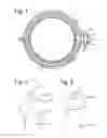 Fig. 02 - Pipe clip with tightening screw having torque limiting cap