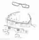 Fig. 01 - Eye-protective shade for augmented reality smart glasses