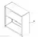 Fig. 01 - Systems for quick mounting and fixing applied to a cabinet body