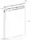 Fig. 01 - Dish treating appliance door assembly