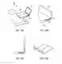 Fig. 14 - Tray table with personal entertainment device holder