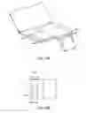 Fig. 15 - Tray table with personal entertainment device holder