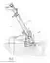 Fig. 06 - Apparatus for the continuous hot dip coating of a metal strip with rear pouring compartment optimally angled with the passage plane of the metal strip