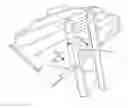 Fig. 01 - Gutter protection and ladder support apparatus