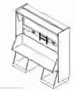 Fig. 01 - Modular hidden bed cabinet