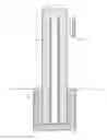 Fig. 01 - Fence post with metal insert