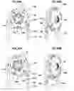 Fig. 33 - Link coupler, chainwheel, and assembly thereof for coupling and moving chains of different sizes