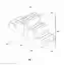 Fig. 06 - Over the tub double sided step stool