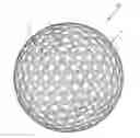 Fig. 01 - Golf ball having dimples with concentric or non-concentric grooves