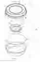 Fig. 01 - Multi-compartment food package with suspended topping container