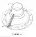 Fig. 14 - Peripheral sealing gland for elongate objects passing through a surface or beyond a pipe end