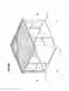 Fig. 23 - Four-device-in-one splash-and-drip-eliminating gazebo, comprising self-ventilating anti-mosquito top-roof system, splash-drip-eliminating bottom-roof system, leaf-filtering gutter-spout post system, multi-purpose multi-configuration panel system, and height-adjustable base system
