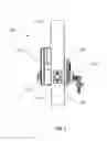 Fig. 02 - Electronic lock with wireless exterior to interior door communication