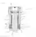 Fig. 03 - Ultrasonic transducer for application in an ultrasonic, flow measuring device or in an ultrasonic, fill-level measuring device
