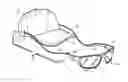 Fig. 01 - Apparatus for retractable tethering and attachment to and between headgear and eyewear and methods of making and using the same