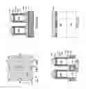 Fig. 21 - Surround gate vertical field effect transistors including tubular and strip electrodes and method of making the same