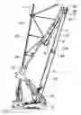 Fig. 01 - Luffing jib crane with a device for locking the jib in a raised configuration