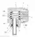 Fig. 01 - Inlet valve locking system for inflatable underwater equipment