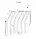 Fig. 03 - Burner system with discrete transverse flame stabilizers