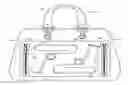 Fig. 01 - Secure personal item carrier weapon concealment compartment system