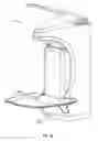 Fig. 43 - Removable bottle support ledge for fluid dispenser