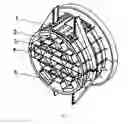 Fig. 02 - Honeycomb rib structure in rotating gantry of proton therapy device
