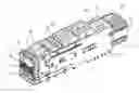 Fig. 01 - Electrical connector assembly equipped with heat sinks and additional heat pipe connected therebetween