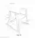 Fig. 09 - One piece injection-molded stackable rocking chair