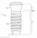 Fig. 01 - Implant system with hydroxylated soft tissue contact surface