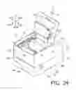 Fig. 25 - Thermal-transfer printer with a movable member movable to expose an ink ribbon supporting member