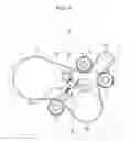 Fig. 10 - Triple pulley belt auto tensioner and engine provided with the same