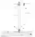 Fig. 01 - Stanchion or post with a spring-loaded assembly