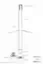 Fig. 02 - Stanchion or post with a spring-loaded assembly