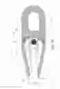 Fig. 06 - SYNTHETIC ROPE SOCKET WITH SOLID THIMBLE