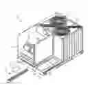 Fig. 01 - Air conditioner with condensation drain assembly and improved filter rack